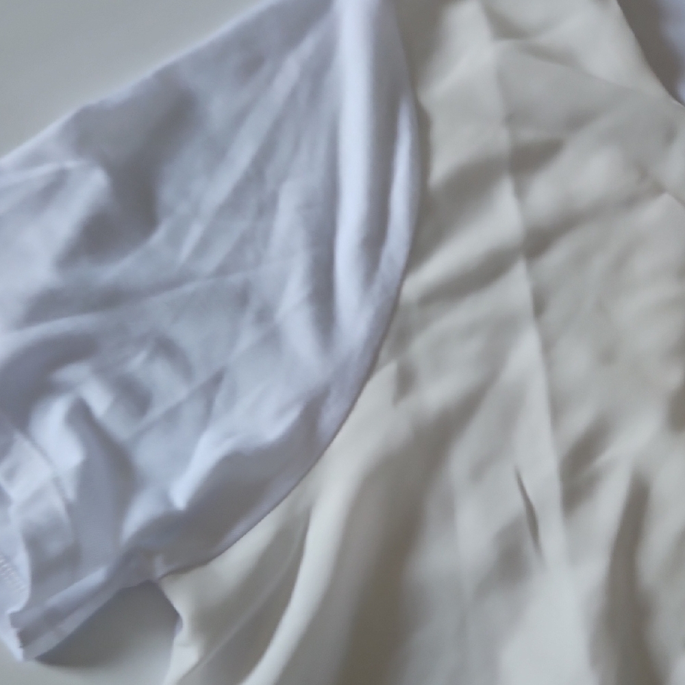 DG2 by Diane Gilman Cream Layered Blouse - Picture 4 of 5